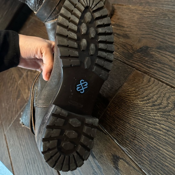 Ross & Snow Emilina Weatherproof Shearling lined Bomber Moto Boot Brown - Picture 11 of 13